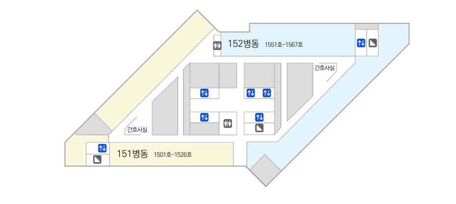병원시설안내 15F 도면