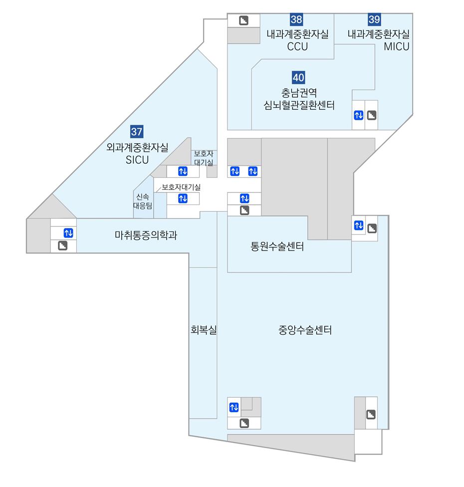 병원시설안내 5F 도면