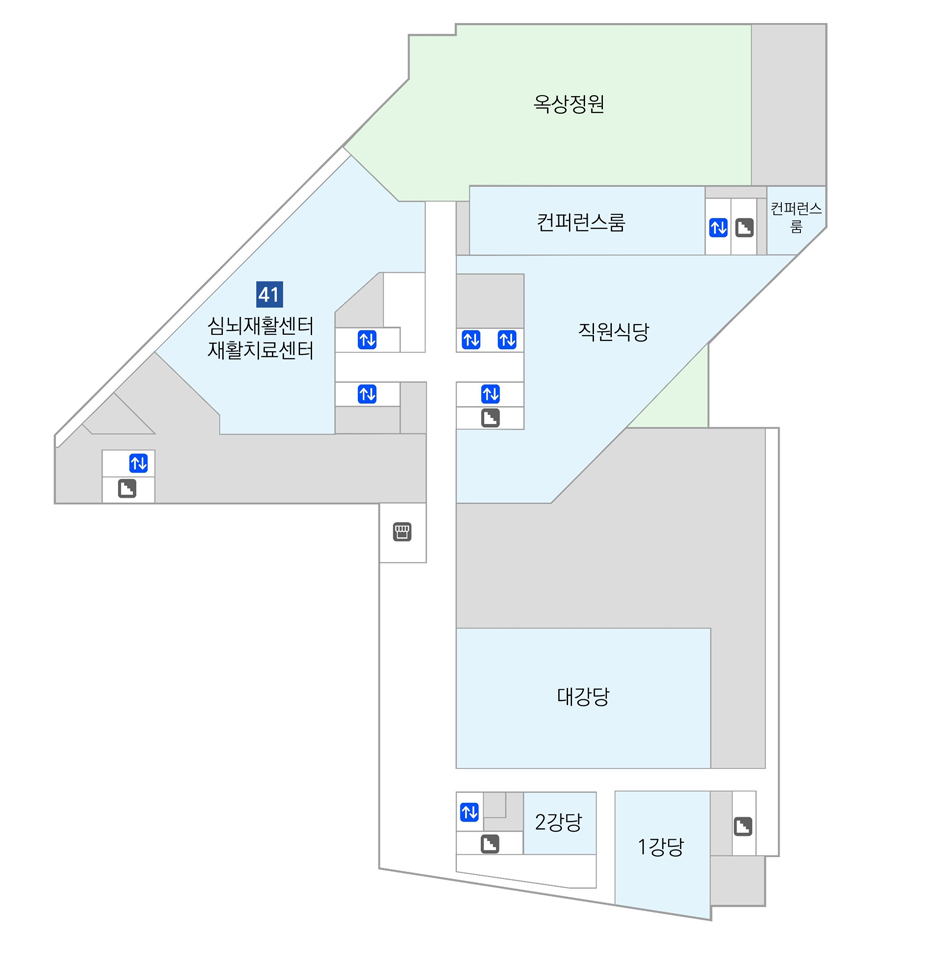 병원시설안내 6F 도면