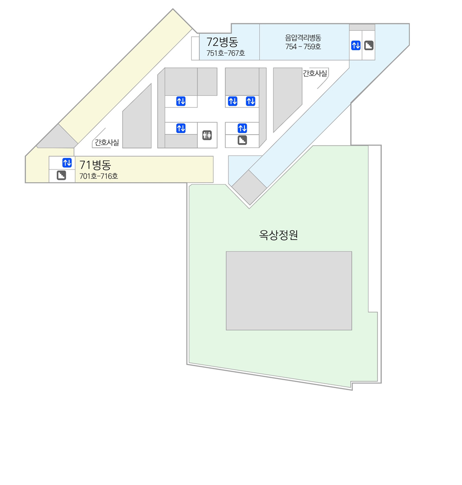 병원시설안내 7F 도면
